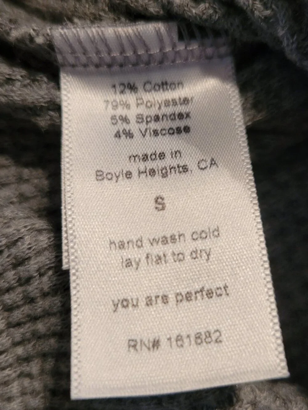 perfectwhitetee Shane Waffle Pant in Heather Grey - Picture 14 of 15